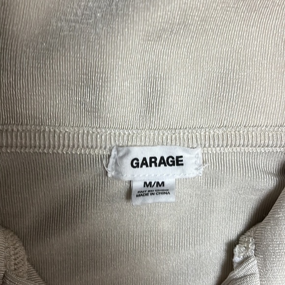 Garage Cream Sheer cropped top in a size M - Picture 2 of 2